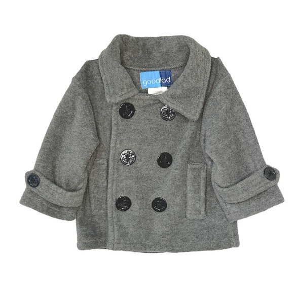 6-9m Fleece Pea Coat - Picture 1 of 1